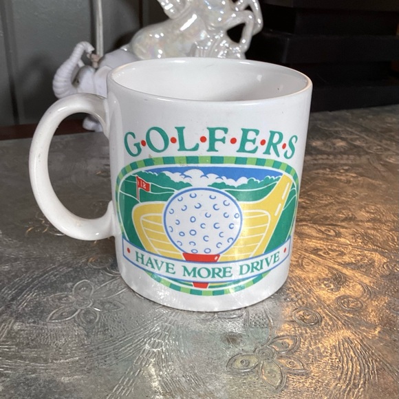 Vintage 1986 Applause "Golfers Have More Drive" Ceramic Mug - Picture 7 of 9